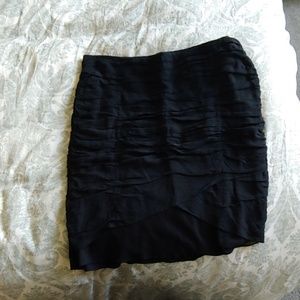 Rouched Ann Taylor Black skirt